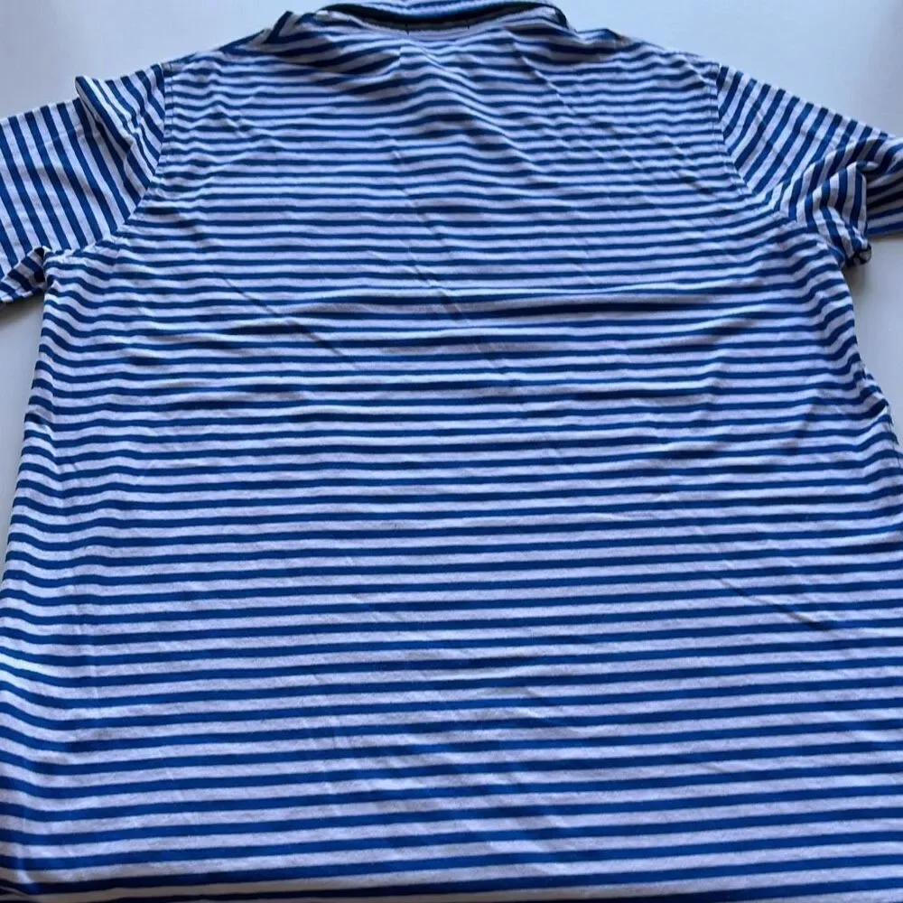 Polo Ralph Lauren Classic Fit Striped 100% Soft Cotton Polo Mens Large
